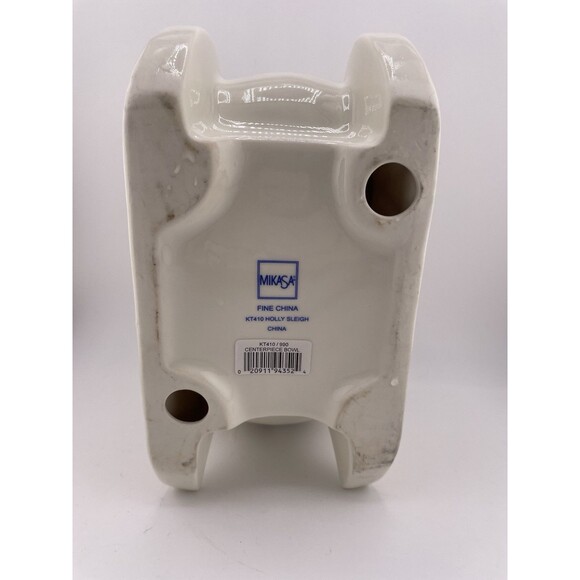 Mikasa Fine China Holly Sleigh Centerpiece NWT No Box Christmas - Picture 6 of 6